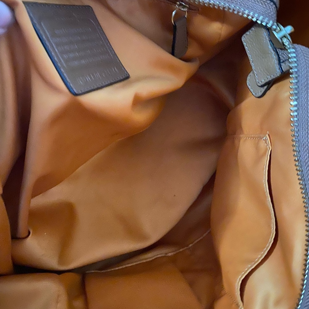 Coach Brown Leather Shoulder Bag with Red Tag - Picture 7 of 7